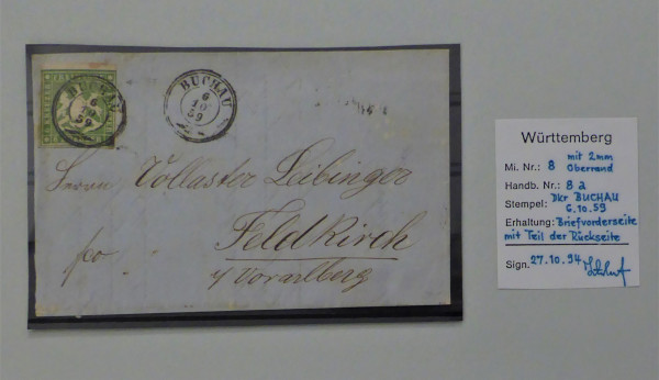 Briefmarke, Michel-Nr. 8a