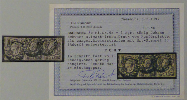 Briefmarke, Michel-Nr. 9a