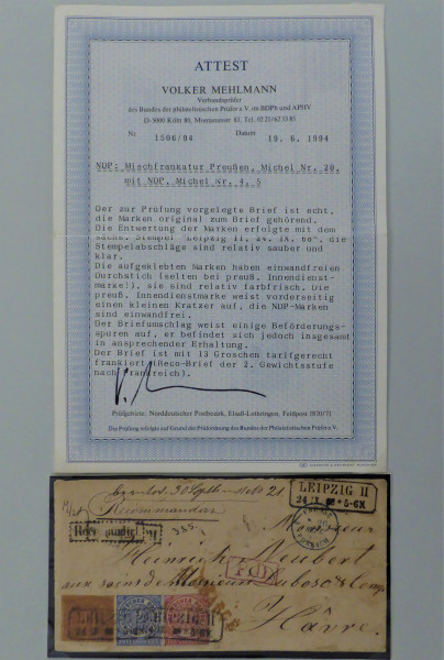 Briefmarke, Michel-Nr. P20, NDP 4,5