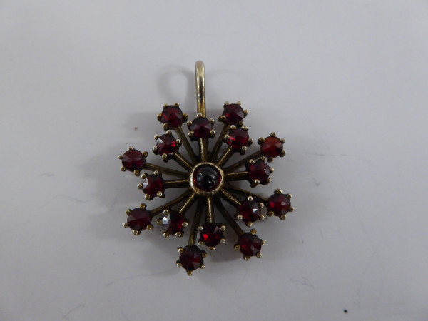 Antiker Granat - Anhänger aus 1890