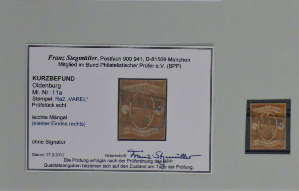 Briefmarke, Michel-Nr. 11a