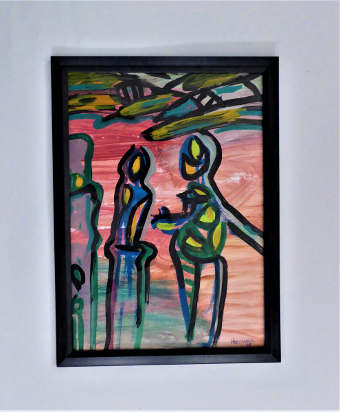 Original-Aquarell von H. P. Heckner