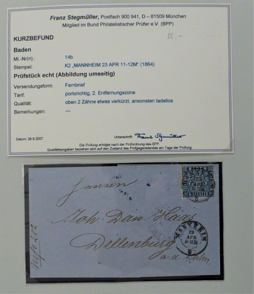 Briefmarke, Michel-Nr. 14b