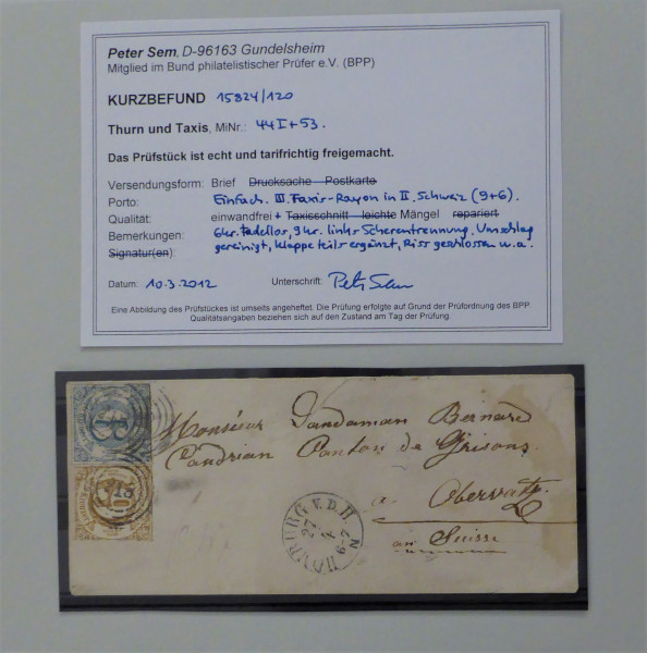 Briefmarke, Michel-Nr. 44 I + 53