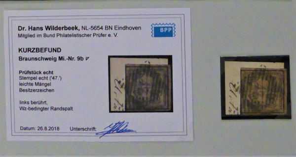 Briefmarke, Michel-Nr. 9b