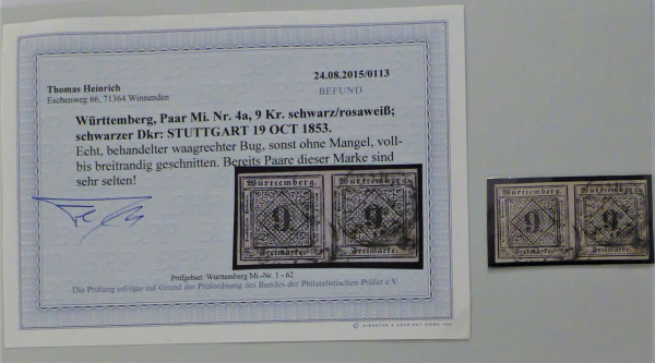 Briefmarke, Michel-Nr. 4a