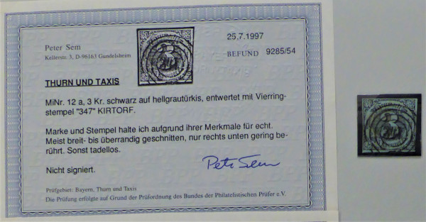 Briefmarke, Michel-Nr. 12a