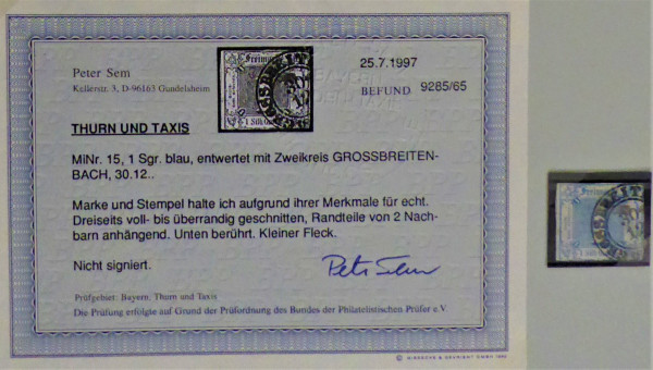 Briefmarke, Michel-Nr. 15