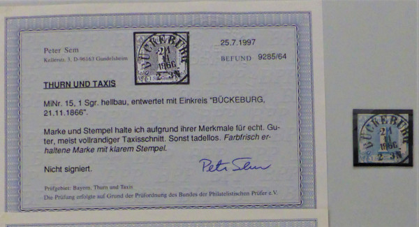 Briefmarke, Michel-Nr. 15