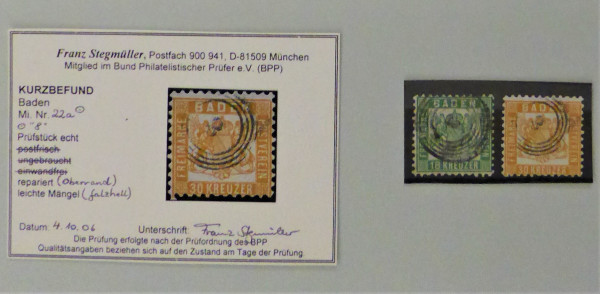 Briefmarke, Michel-Nr. 22a