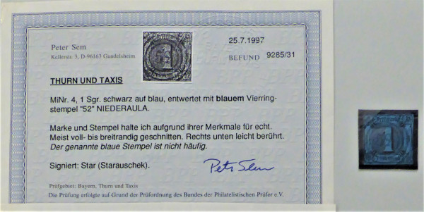 Briefmarke, Michel-Nr. 4