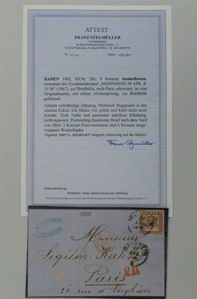 Briefmarke, Michel-Nr. 20c