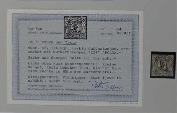 Briefmarke, Michel-Nr. 45