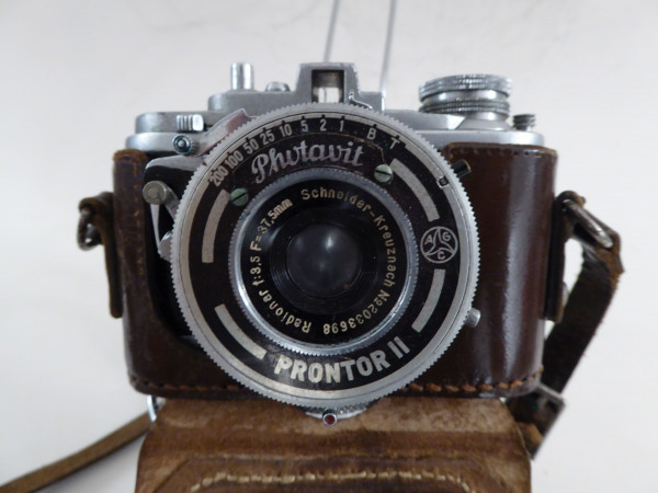 Photavit Prontor II mit Schneider Radionar 3,5/37,5 mit Tasche