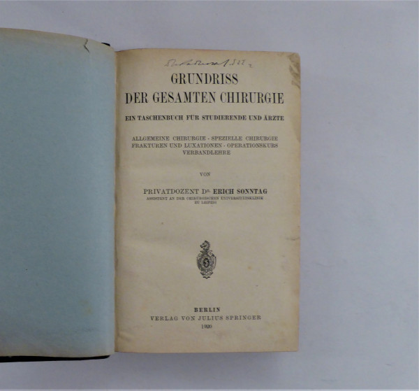 Grundriss der gesamten Chirurgie