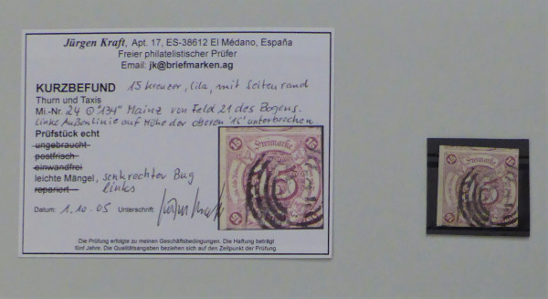 Briefmarke, Michel-Nr. 24