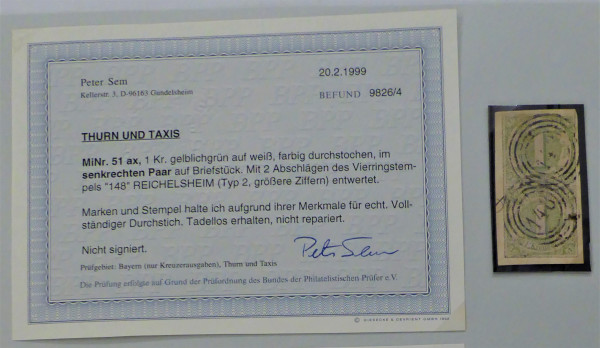 Briefmarke, Michel-Nr. 51 a x