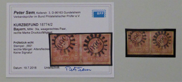 Briefmarke, Michel-Nr. 3 I a