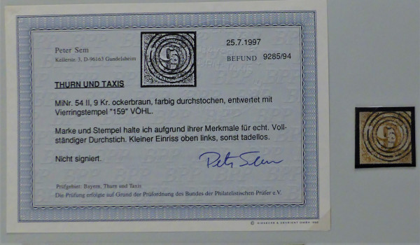 Briefmarke, Michel-Nr. 54 II