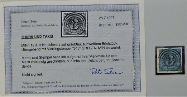 Briefmarke, Michel-Nr. 12a