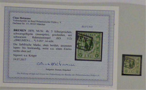 Briefmarke, Michel-Nr. 4b