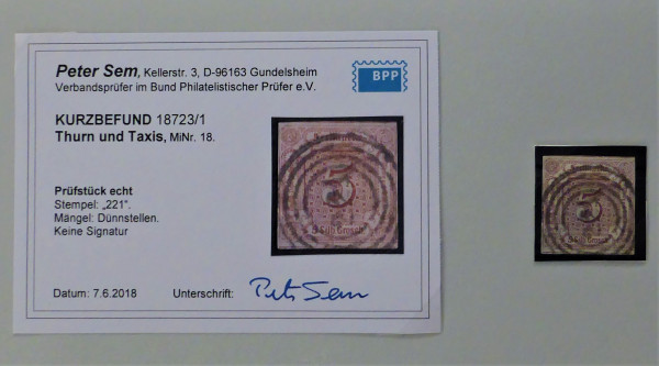 Briefmarke, Michel-Nr. 18