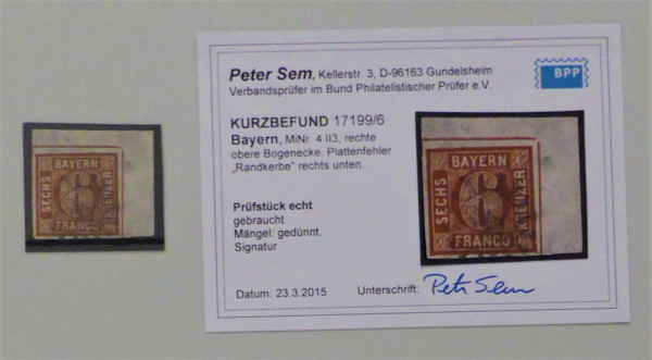 Briefmarke, Michel-Nr. 4 II 3