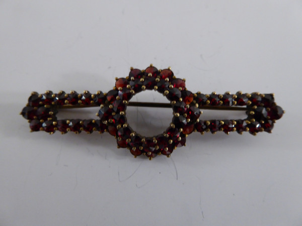 Antike Granat - Anstecknadel