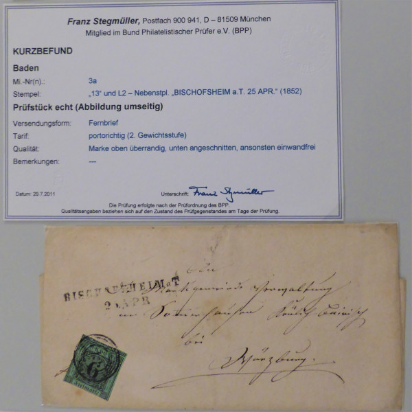 Briefmarke, Michel-Nr. 3a