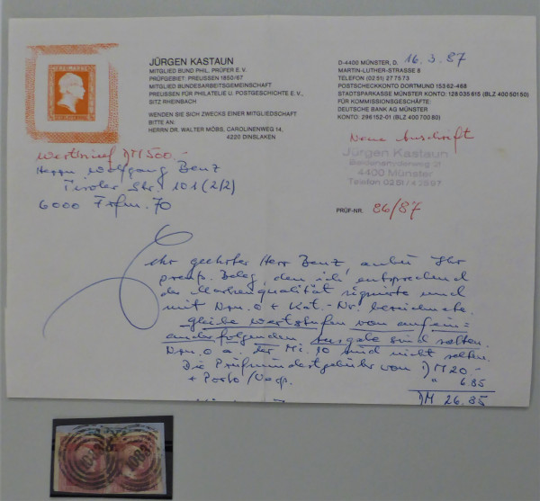 Briefmarke, Michel-Nr. 6a und 10a