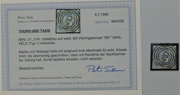 Briefmarke, Michel-Nr. 21