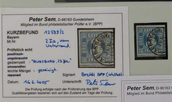 Briefmarke, Michel-Nr. 2 I a